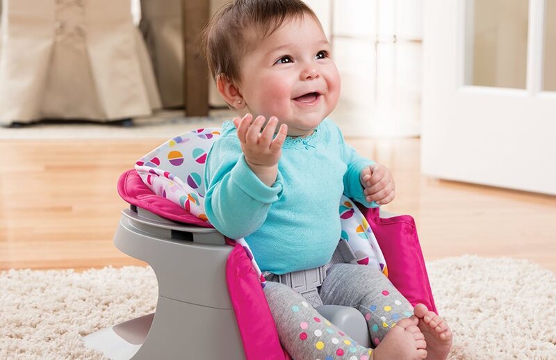 Summer Infant 4-in-1 Baby SuperSeat, Pink