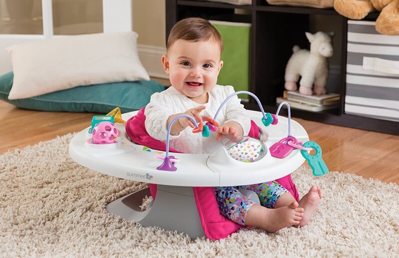 Summer Infant 4-in-1 Baby SuperSeat, Pink