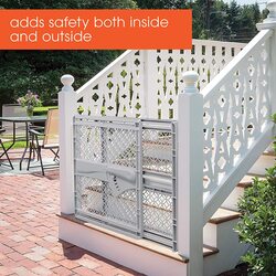 Summer Infant Indoor & Outdoor Multi Function Walk-Thru Safety Gate, Grey