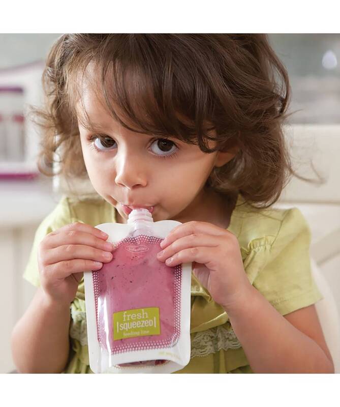 Infantino Squeeze Pouch, 120ml, 50 Pieces, Clear
