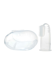 Nuby Finger Toothbrush for Babies, Clear