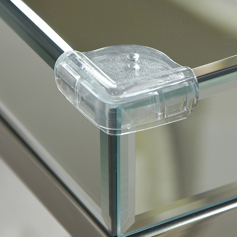 Clippasafe Corner Cushions for Glass Tops, 4 Pieces, Clear