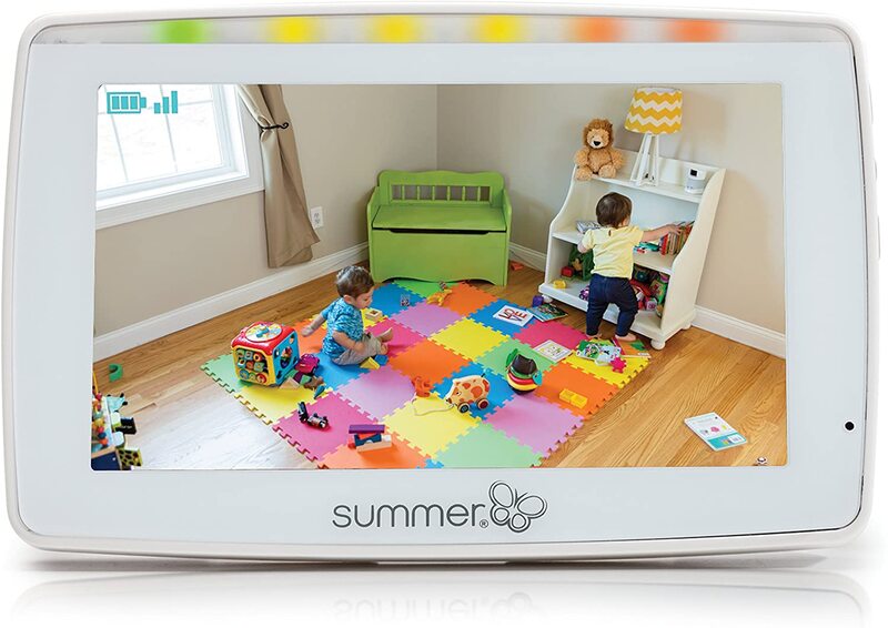Summer Infant Baby Color Video Monitor In View 2.0 with Night Vision, White/Purple
