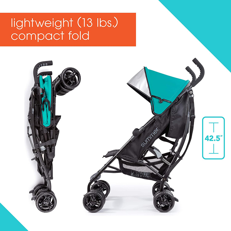 Summer Infant 3D Lite Baby Stroller, Teal