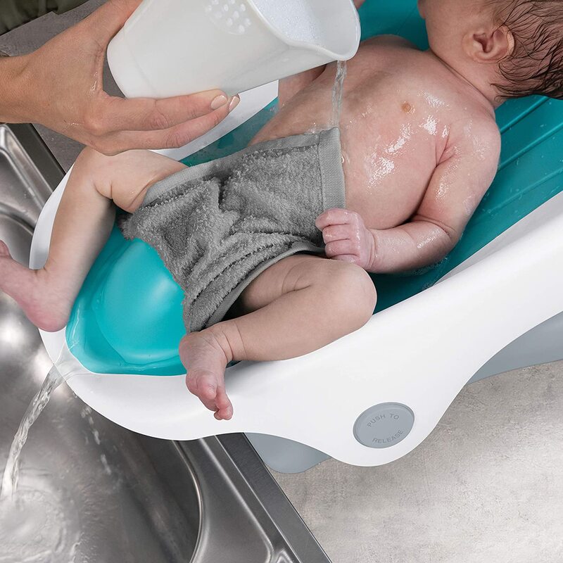 Summer Infant Clean Rinse Baby Bather for Kids, Aqua