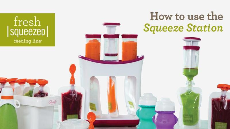 Infantino Squeeze Station, White/Purple