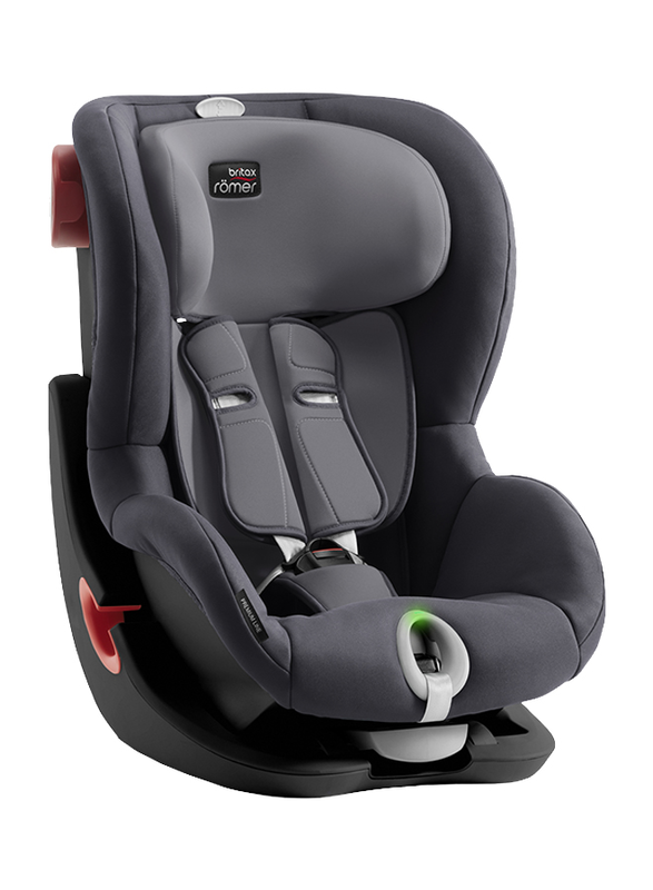 Britax Romer King II LS Black Series Car Seat, Group 1, 9 Months To 4 Years, Storm Grey