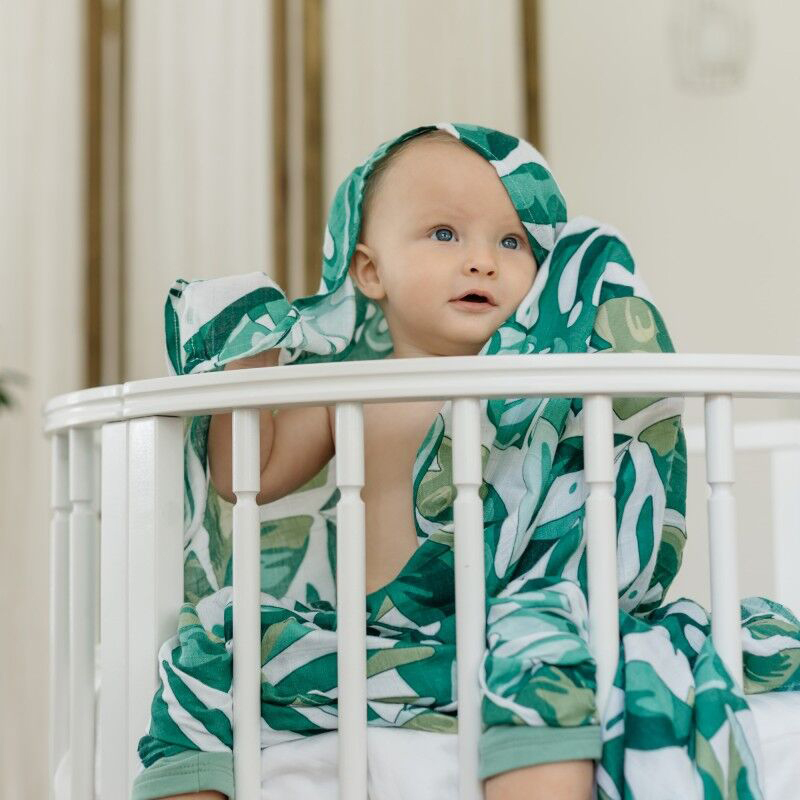 Tommy Lise Roaming Mangrove Muslin Swaddle, 120 x 120cm, 0+ Months, Multicolor