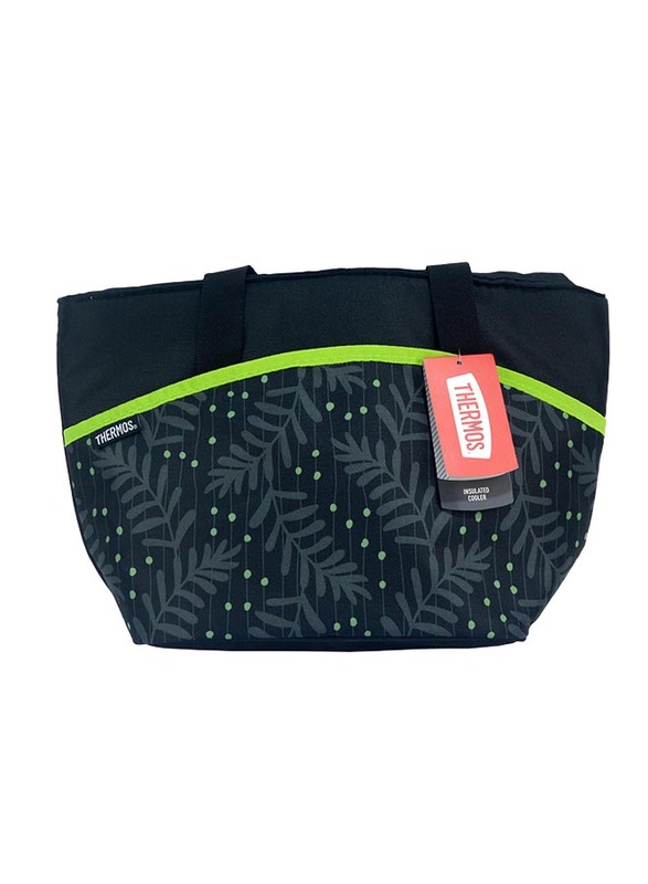 Thermos Raya-9 Can Lunch Tote Bag for Kids, Green Dot, Black/Green