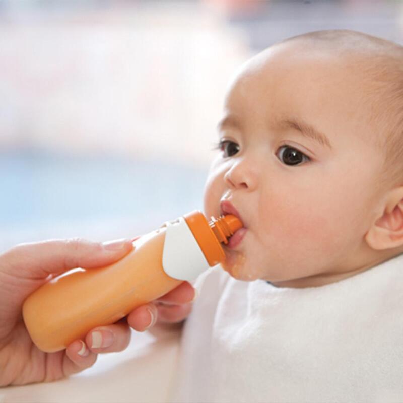 Infantino Reusable Squeeze Pouch, 133ml, White