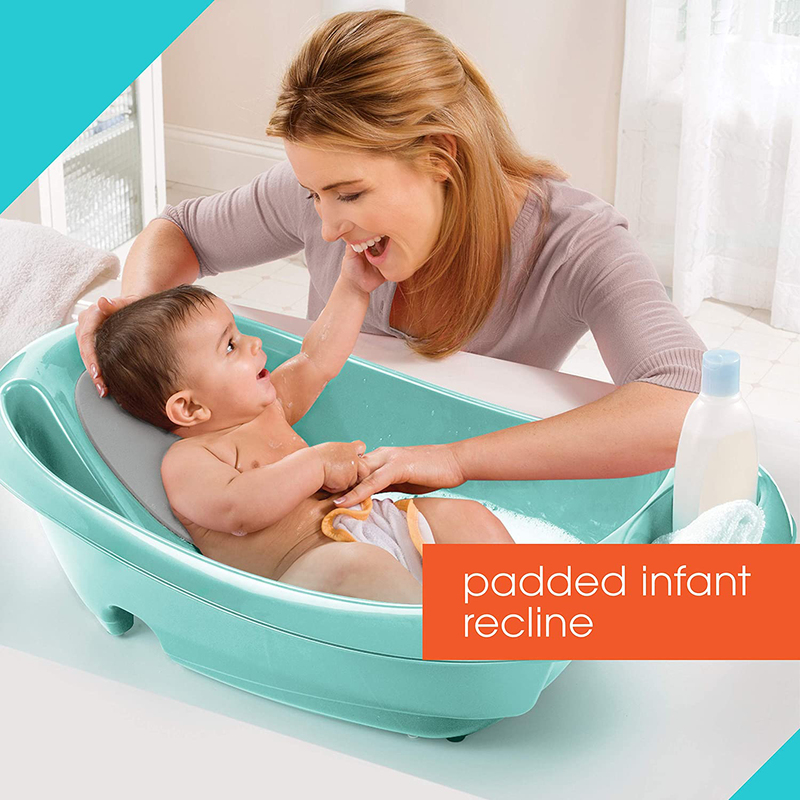 Summer Infant Splish N Splash Baby Bath Tub for Babies, Neutral Green