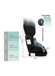 Moon Tolo Comfortable Toddler/Child Car Seat, Grey/Black