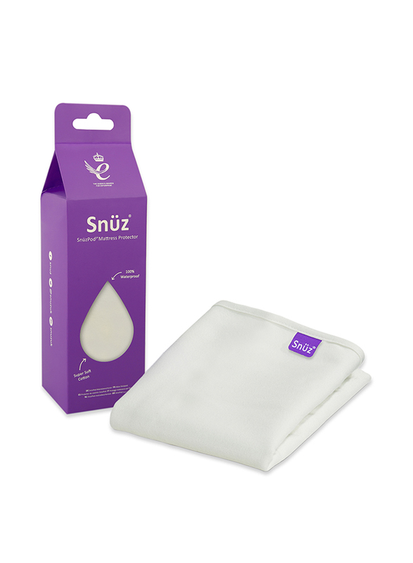 

Snuz Pod3 100% Waterproof with Moisture Wicking Cotton Surface Mattress Protector, White