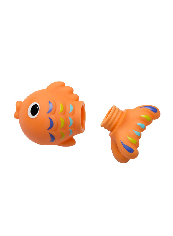 Infantino Jumbo Sea Squirt Fish for Kids, Orange