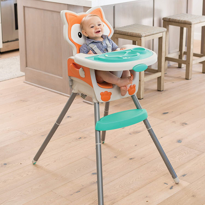 Infantino Grow with Me 4-In-1 Convertible High Chair, Orange