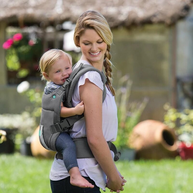 Infantino Cuddle Up Ergonomic Hoodie Baby Carrier, Grey