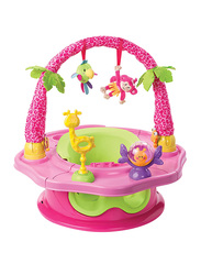 Summer Infant Deluxe Baby Girl SuperSeat, Island Giggles, Pink