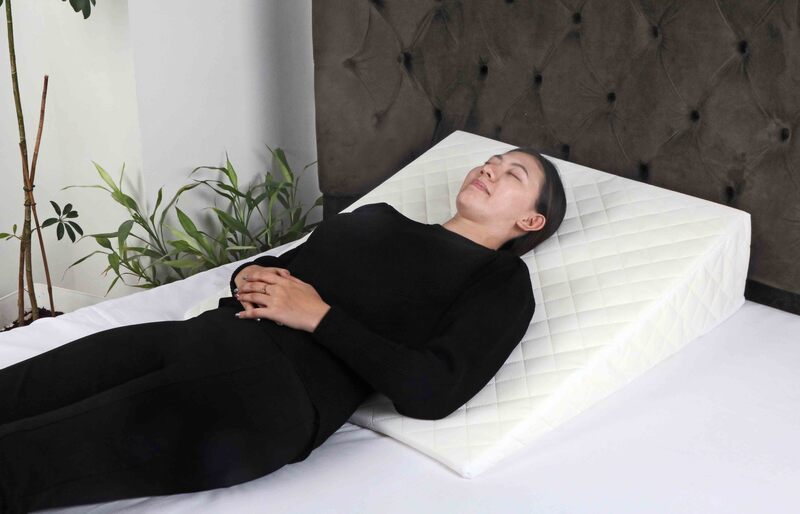 Moon GERD Acid Reflux Wedge Pillow, White