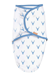 Summer Infant 3-Pieces SwaddleMe Cotton OH Deer Original Baby Swaddle, Small, 0-3 Months, Multicolour