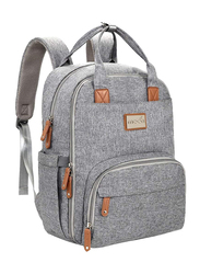 Moon Kary Me Backpack Diaper Bag with Changing Pad, Grey