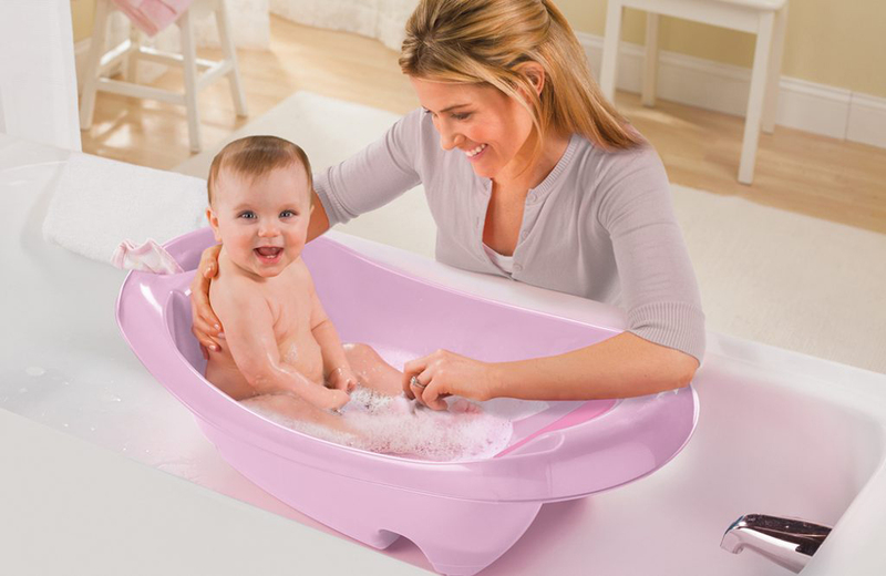 Summer Infant Splish 'N Splash Bath Tub, 0-2 Years, Pink
