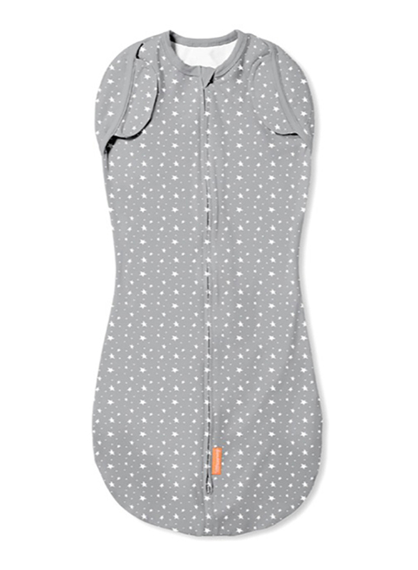 Summer Infant Cotton 2-Piece Lucky Star Arms Free Convertible Swaddle Pod Set, 3-6 Months, Infant, Multicolour