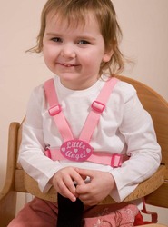 Clippasafe Designer Little Angel Harness & Reins with Anchor Straps, Pink