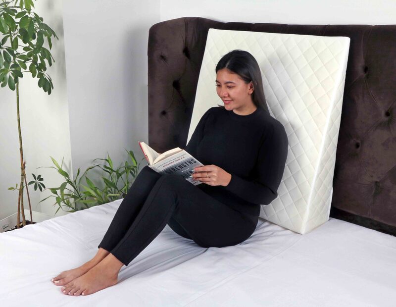 Moon GERD Acid Reflux Wedge Pillow, White