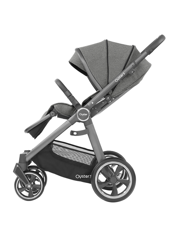 

Oyster 3 Premium Compact Fold Single Baby Stroller, 0-22 Kg, Mercury City Grey