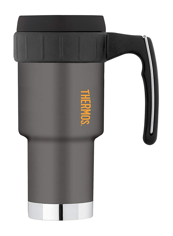 Thermos 590ml Double Wall Stainless Steel Insulated Mug with Handle, Anthracite