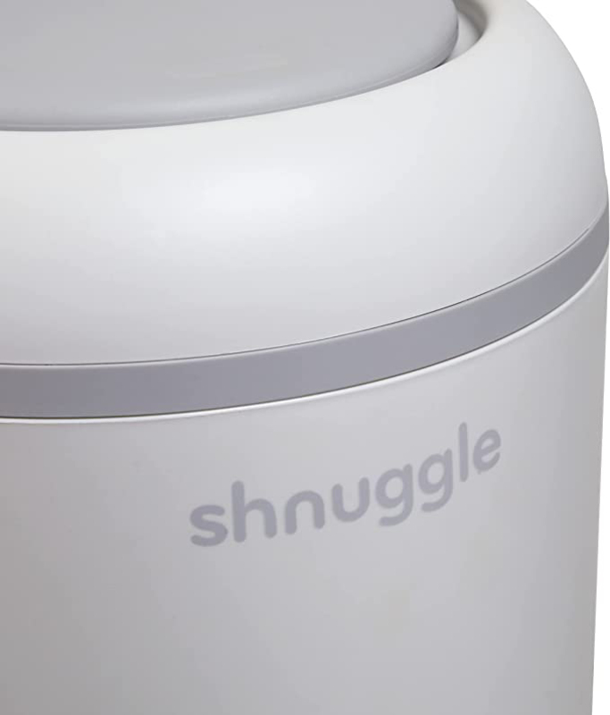 Shnuggle Eco Touch Nappy Bin with Dual Seal Airlock for Baby, White