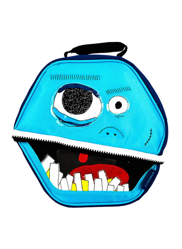 Thermos Novelty Lunch Bag, Fun Faces Hexagon, Blue