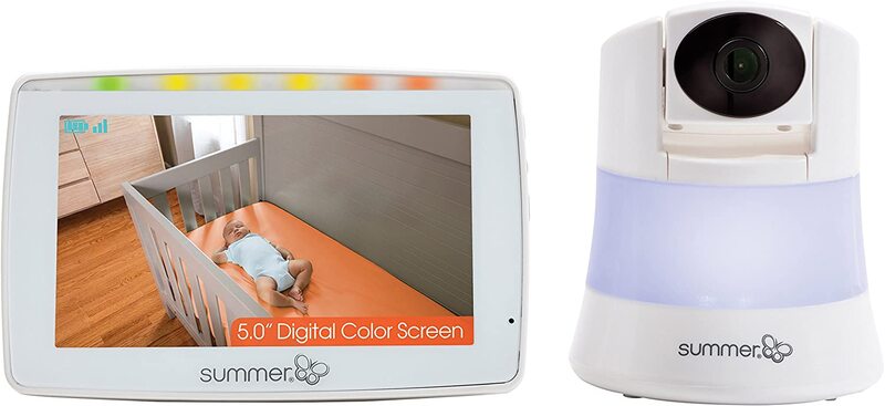 Summer Infant Baby Color Video Monitor In View 2.0 with Night Vision, White/Purple