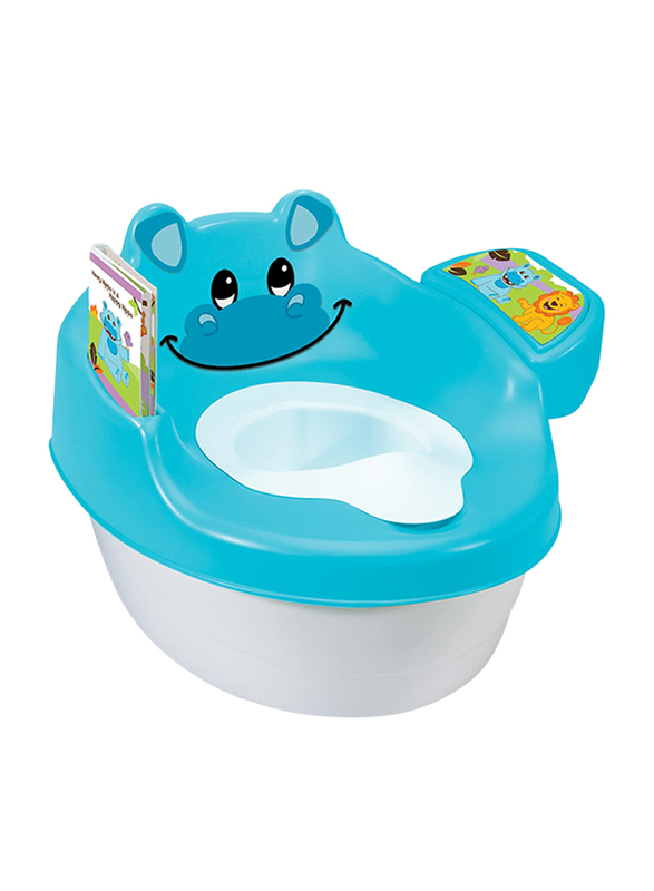 Summer Infant 3-in-1 Hippo Tales Potty, Turquoise/White