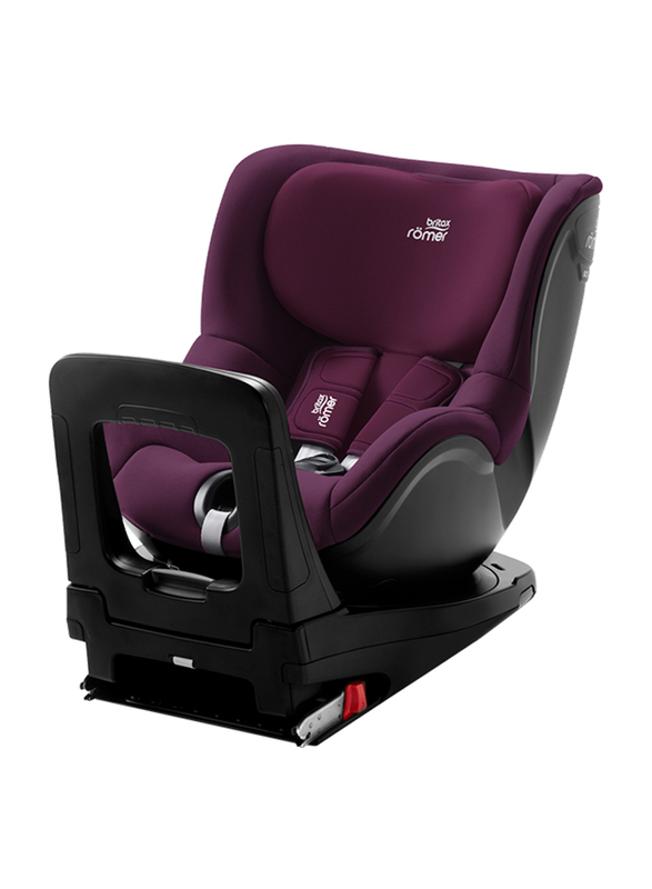 Britax Dualfix I-Size Car Seat, Group 01, 0-4 Years, Burgundy Red