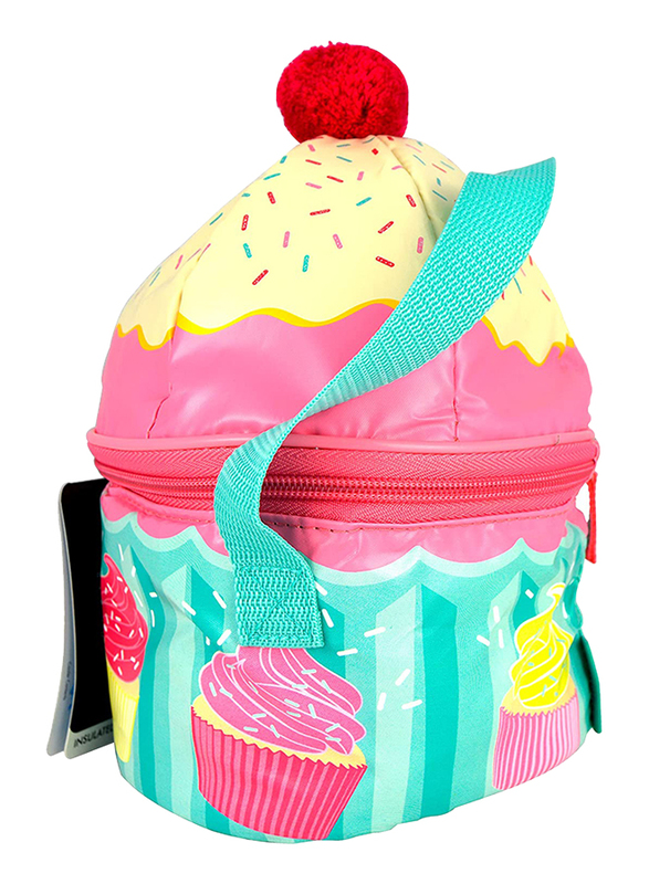 Thermos Novelty Lunch Bag, Sweet Treats Cupcake, Yellow/Red/Blue