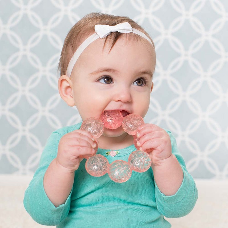 Infantino Water Baby Teether, Grape Fruit/Pink