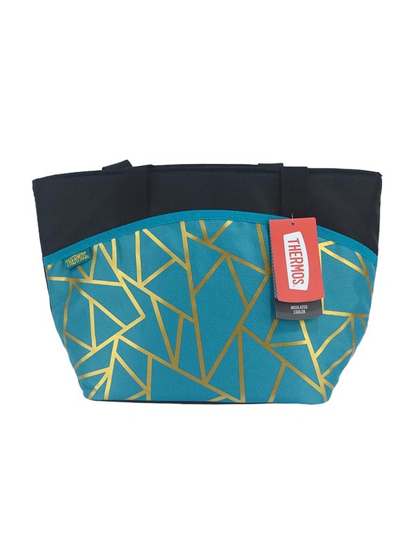 Thermos Raya-9 Can Lunch Tote Bag for Kids, Fragment, Black/Blue