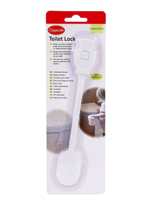 Clippasafe Toilet Lock, White