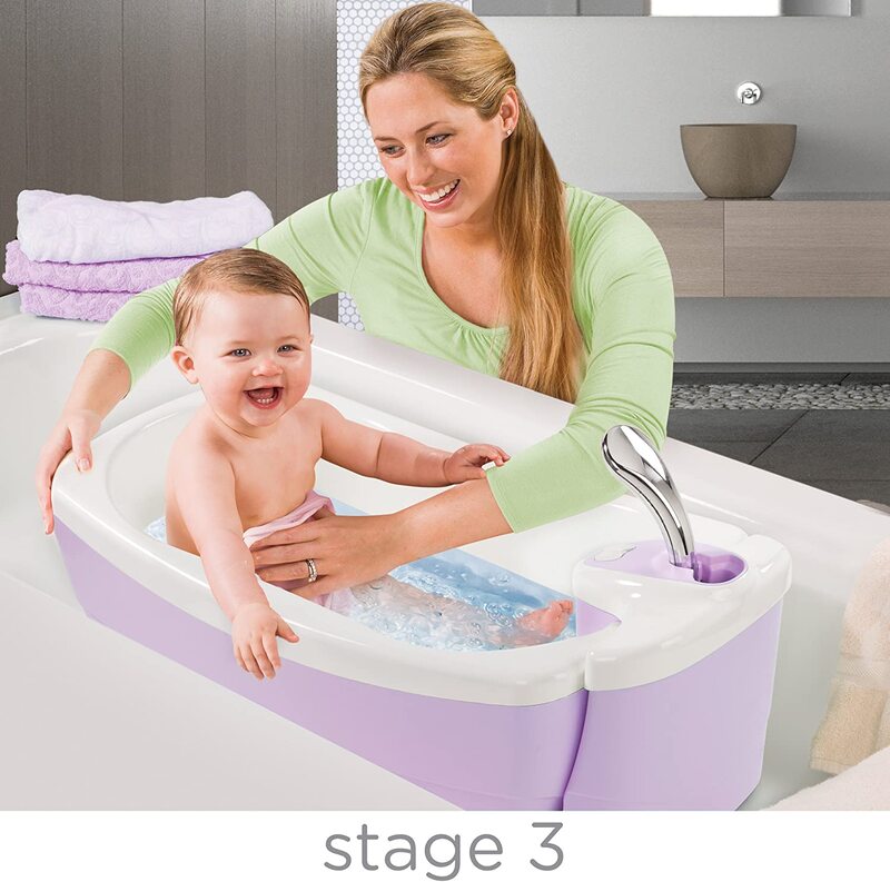 Summer Infant Lil' Luxuries Whirlpool, Bubbling Spa & Shower for Kids, Pink