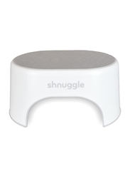 Shnuggle Lightweight Toddler/Kids Step Stool with Non Slip Pad and Extra Grip, White