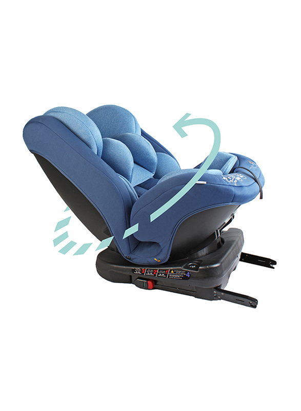 Moon Rover Baby/Infant 360° Rotate Convertible Car Seat, Group:0+/I/II/III, Blue