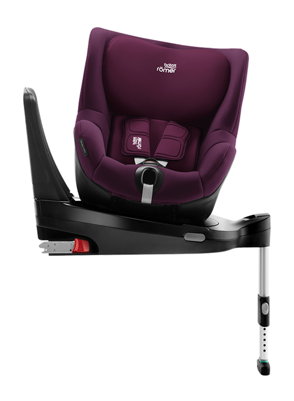 Britax Dualfix I-Size Car Seat, Group 01, 0-4 Years, Burgundy Red
