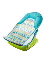 Summer Infant Deluxe Baby Bather for Kids, Triangle Stripe, Blue