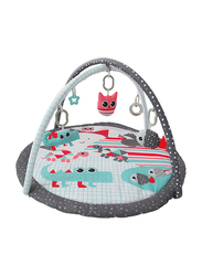 Moon Perky Good Day Baby Playmat and Activity Gym, White/Grey