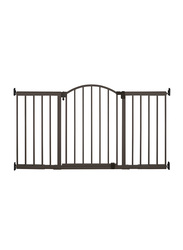 Summer Infant Metal 6 Foot Wide Extra Tall Walk-Thru Expansion Gate, Brown