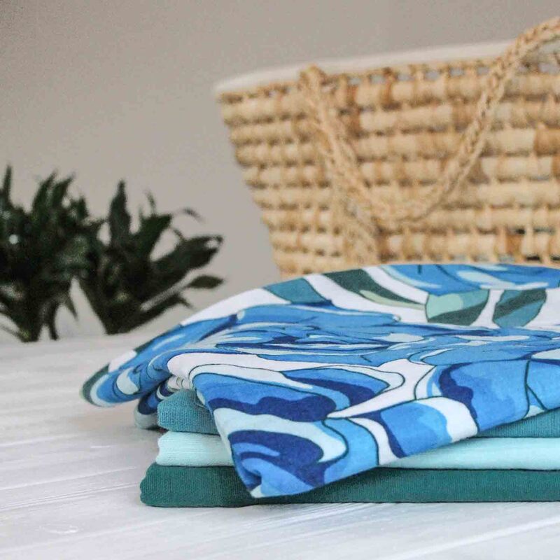 Tommy Lise Azure Blossom Muslin Baby Swaddle, 120 x 120cm, 0-3 Months, Multicolor
