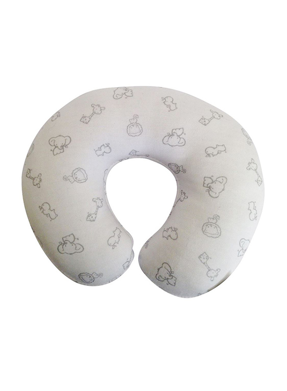 Clippasafe Safari Print Baby Neck Supporter, White