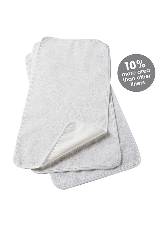 Summer Infant Waterproof Changing Pad Liners, 3 Piece, White