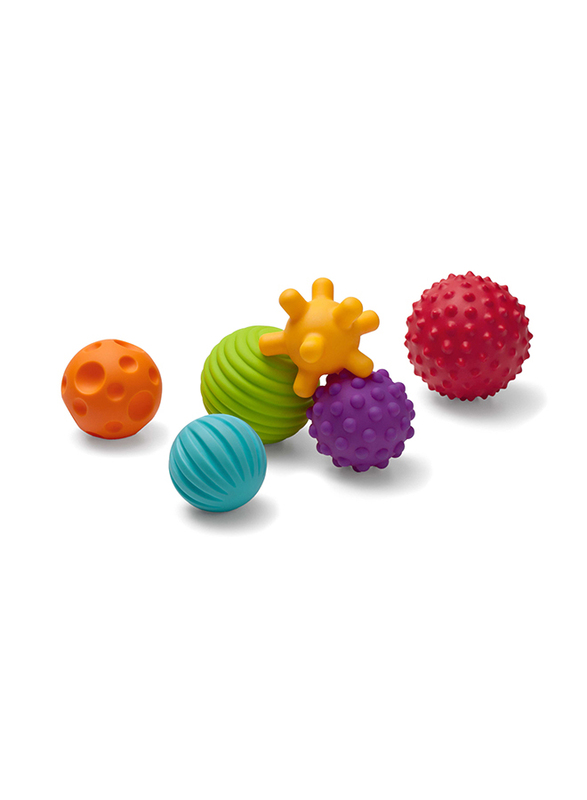 

Infantino 6-Piece Textured Multi Ball Set Toys for Baby, Multicolour